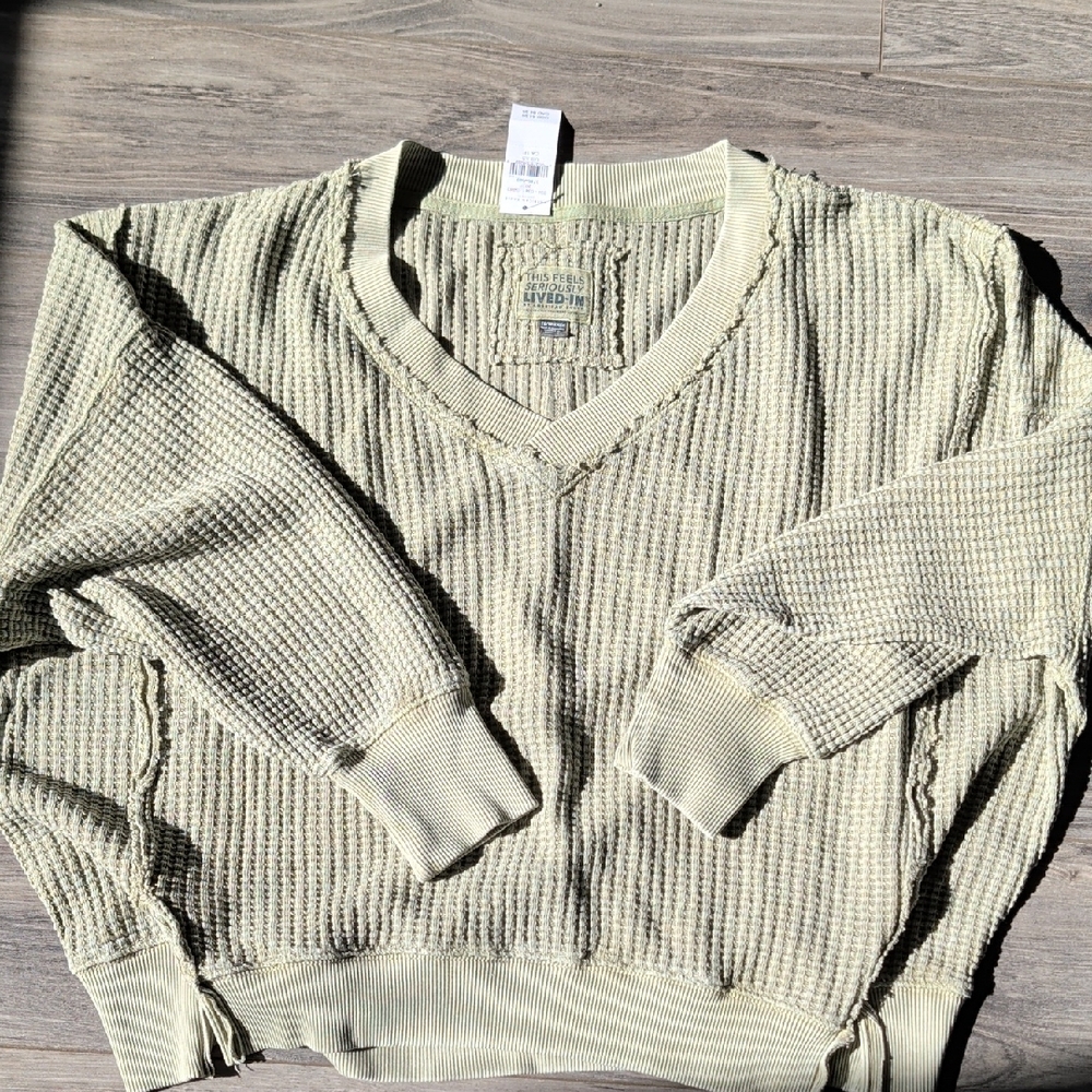 American Eagle Waffle Sweatshirt